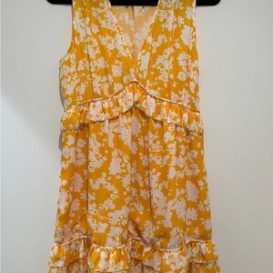 Ramy Brook Yellow and White Floral Dress